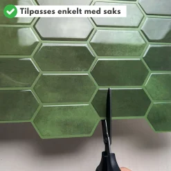Best Alexandra grønn selvklebende fliser Veggfliser