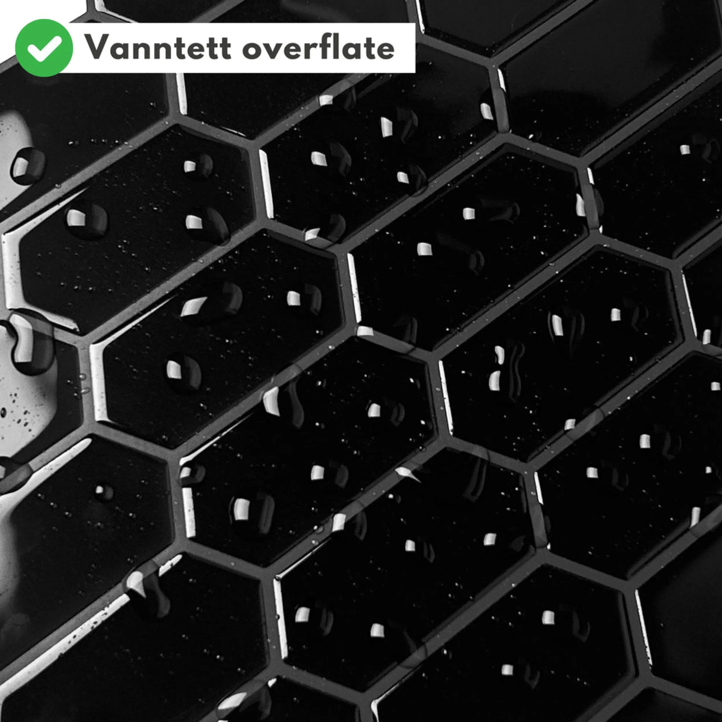 Sale Alexandra sort selvklebende veggfliser Veggfliser