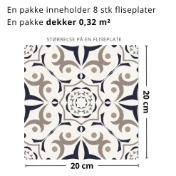 Best Barcelona selvklebende fliser Veggfliser | Gulvfliser