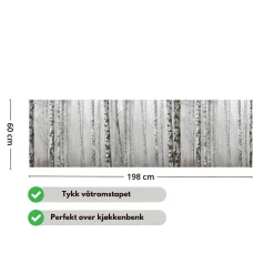 Best Birch Mist selvklebende backsplash Veggfliser | Gulvfliser