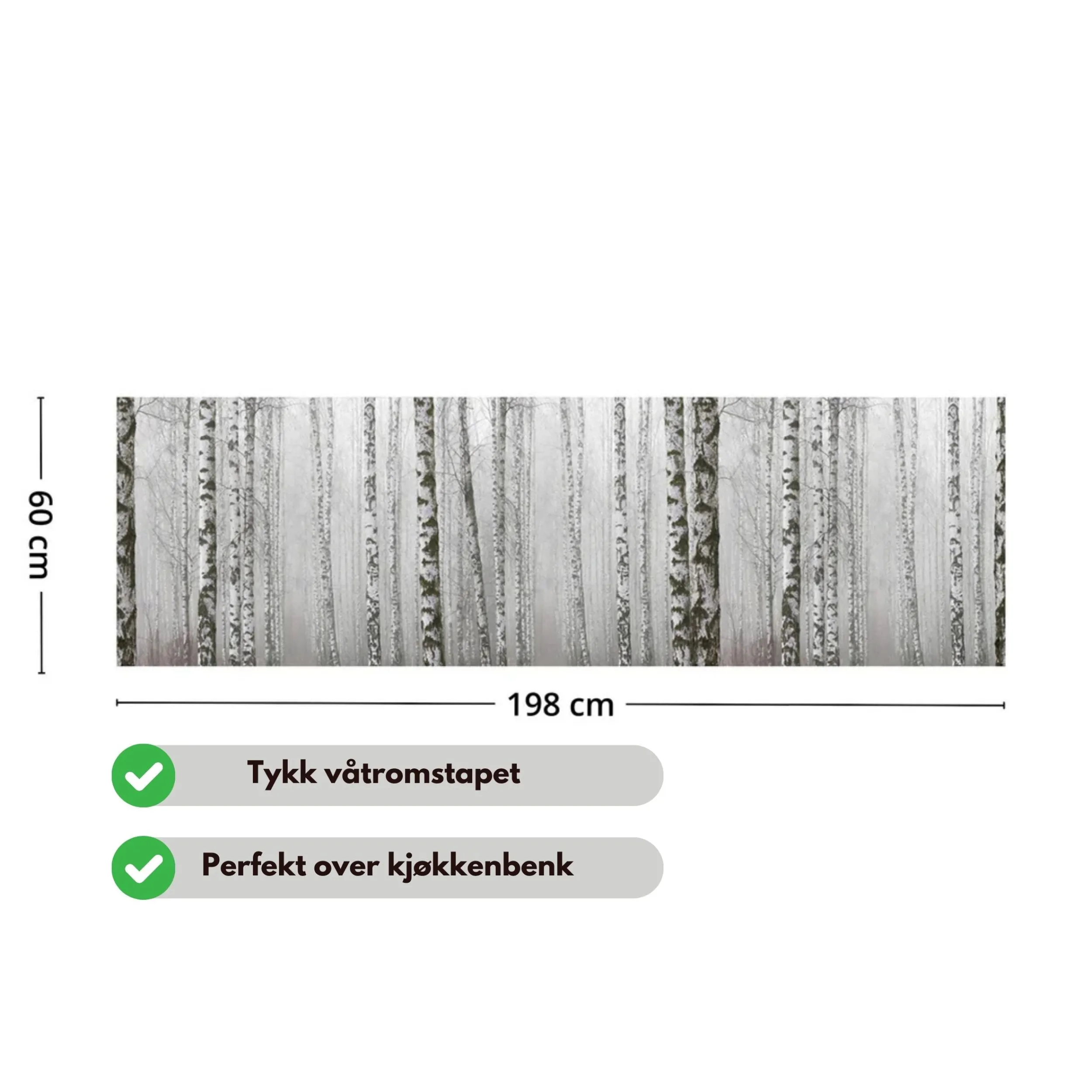 Best Birch Mist selvklebende backsplash Veggfliser | Gulvfliser