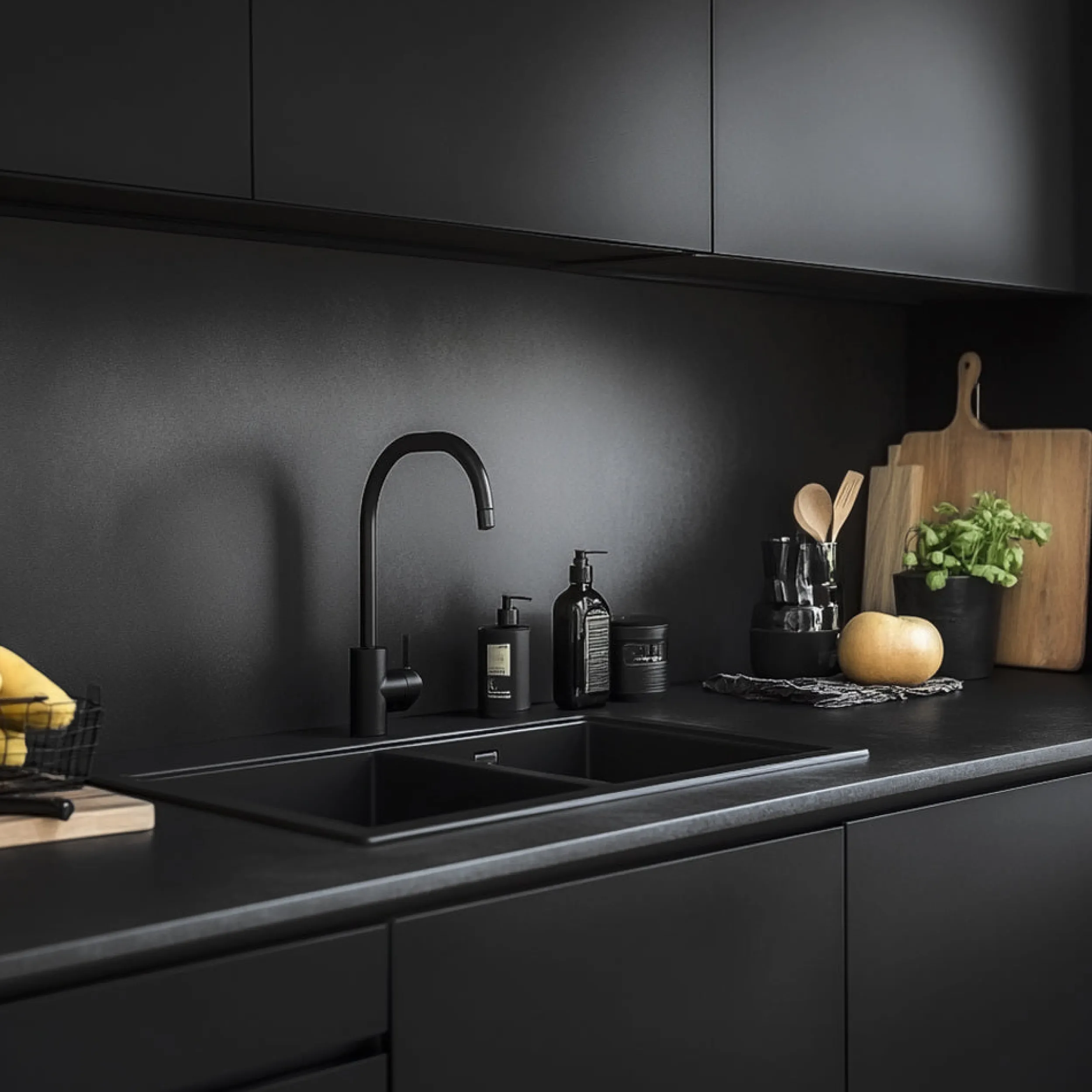 Sale Black supermatt kontaktplast Ensfarget | Baderomsmøbler