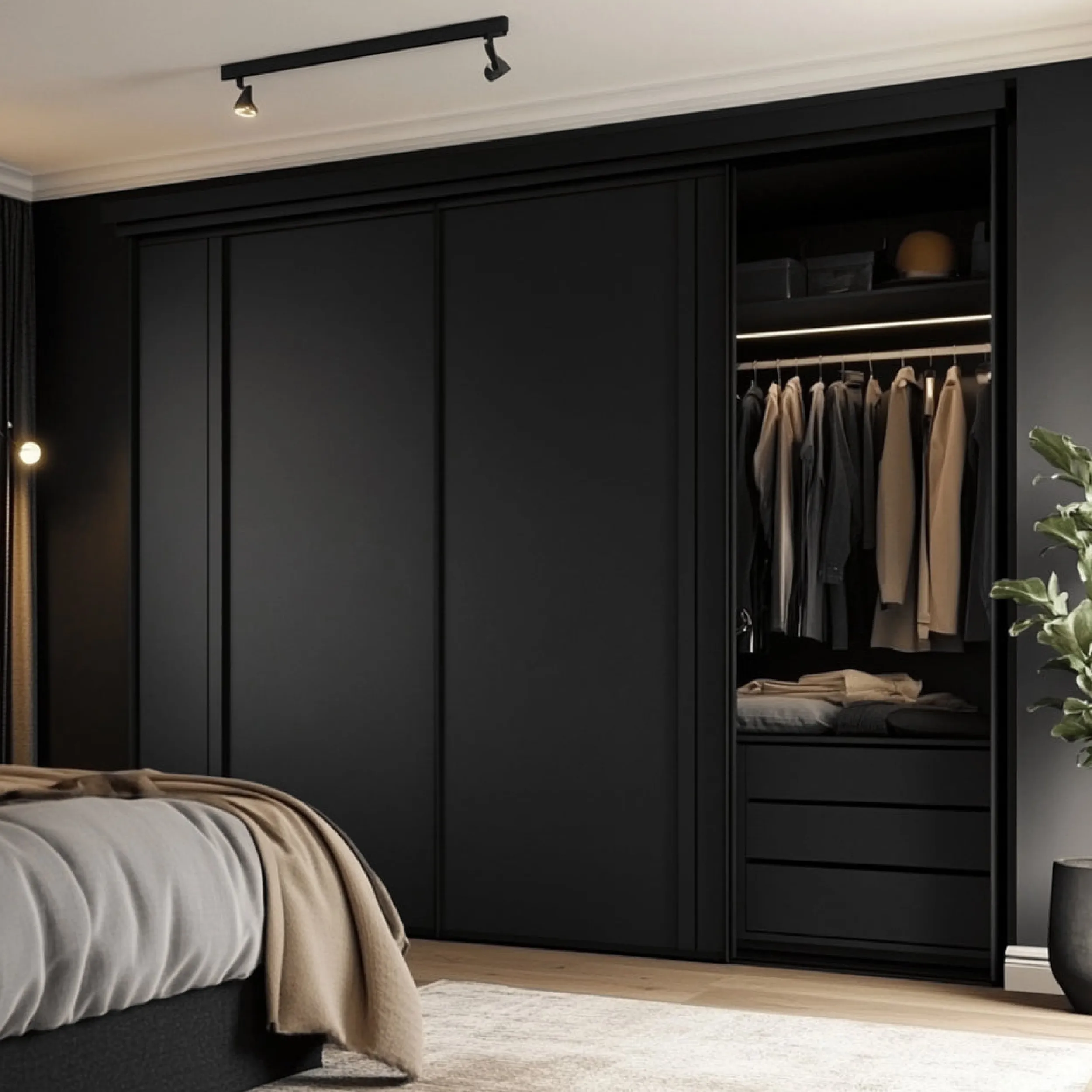 Sale Black supermatt kontaktplast Ensfarget | Baderomsmøbler