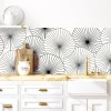 Outlet Blossom Lines selvklebende backsplash Veggfliser | Gulvfliser