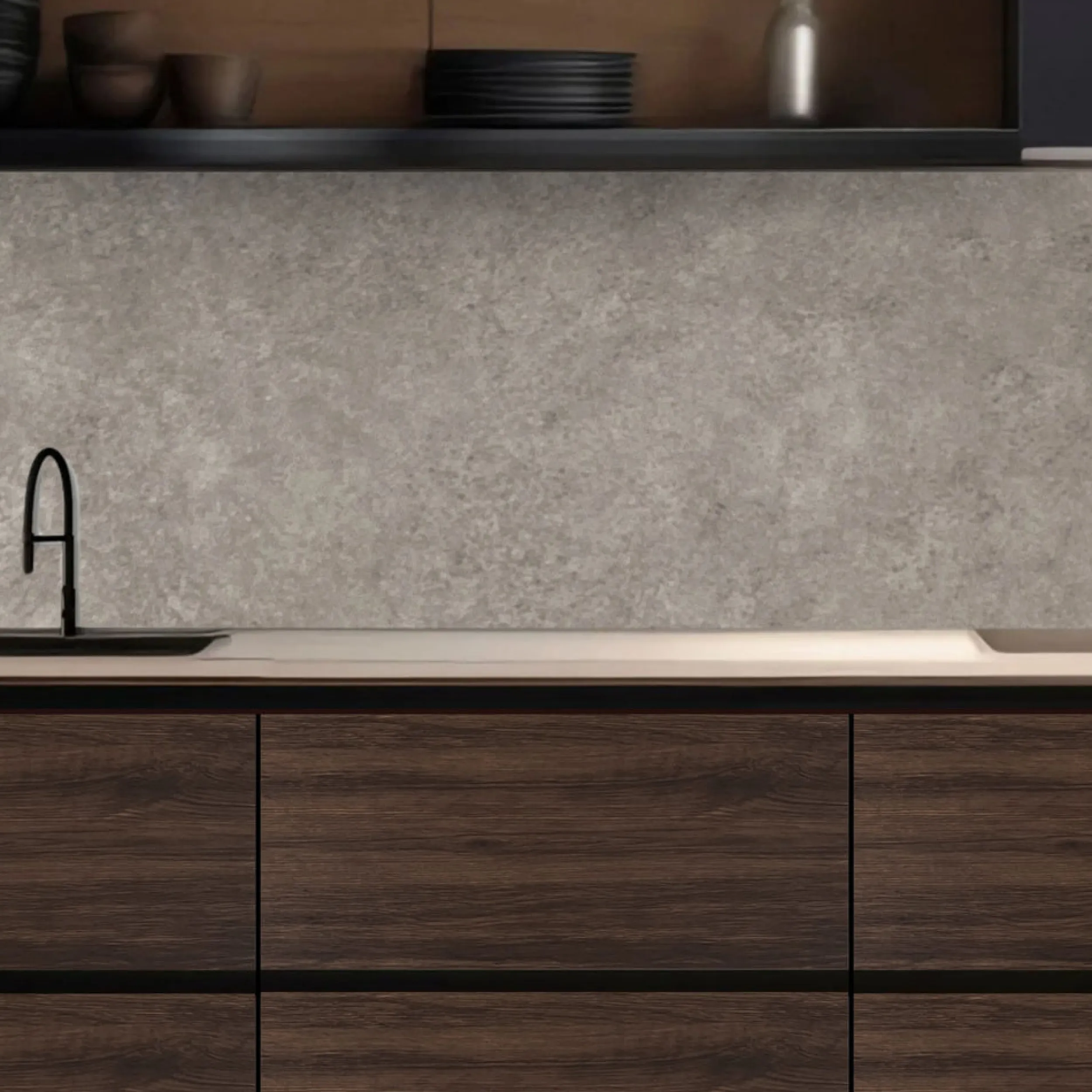 Hot Calm walnut kontaktplast Bord | Benkeplate