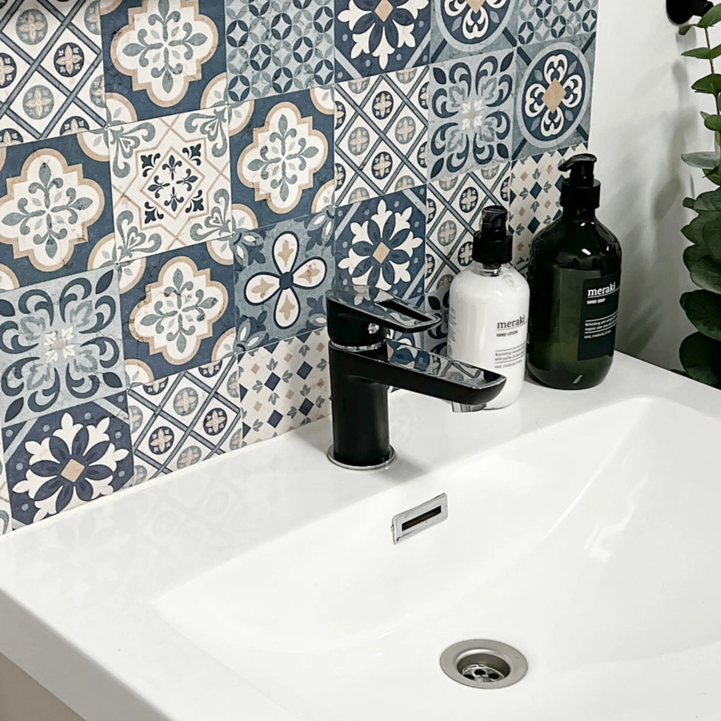 Fashion Cassablue tiles kontaktplast Vegg | Kjøkken