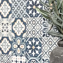 Fashion Cassablue tiles kontaktplast Vegg | Kjøkken