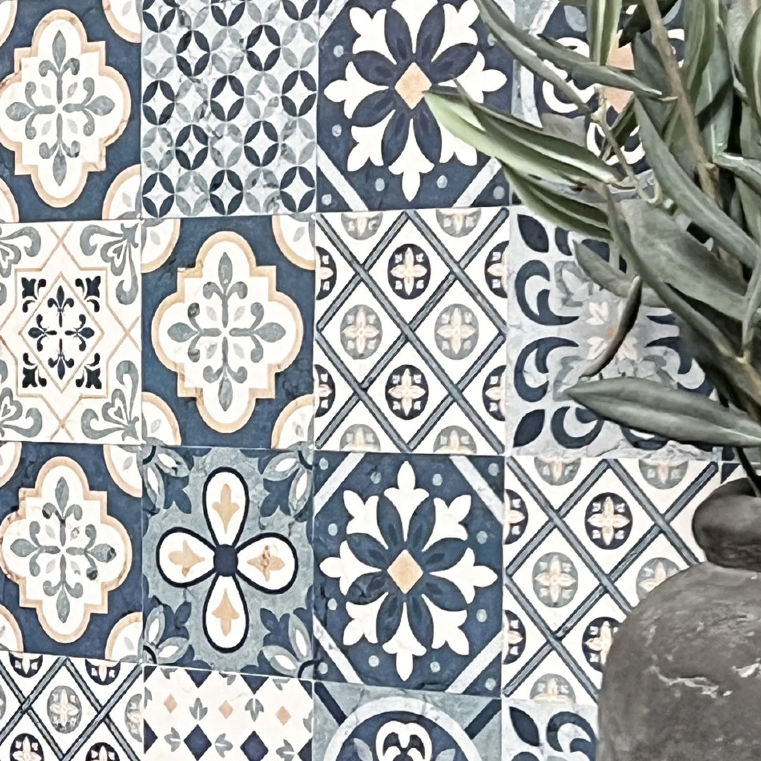 Fashion Cassablue tiles kontaktplast Vegg | Kjøkken