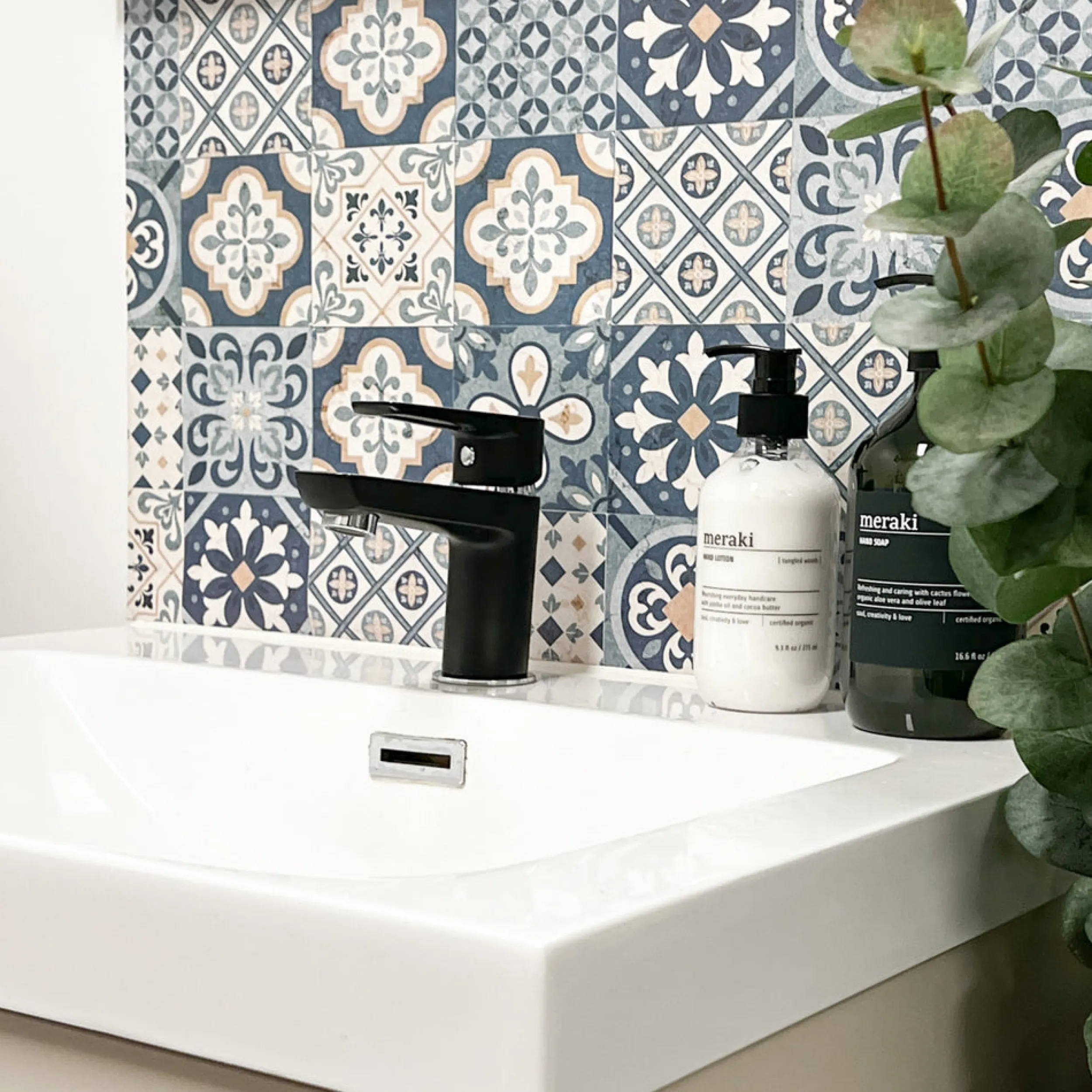 Fashion Cassablue tiles kontaktplast Vegg | Kjøkken