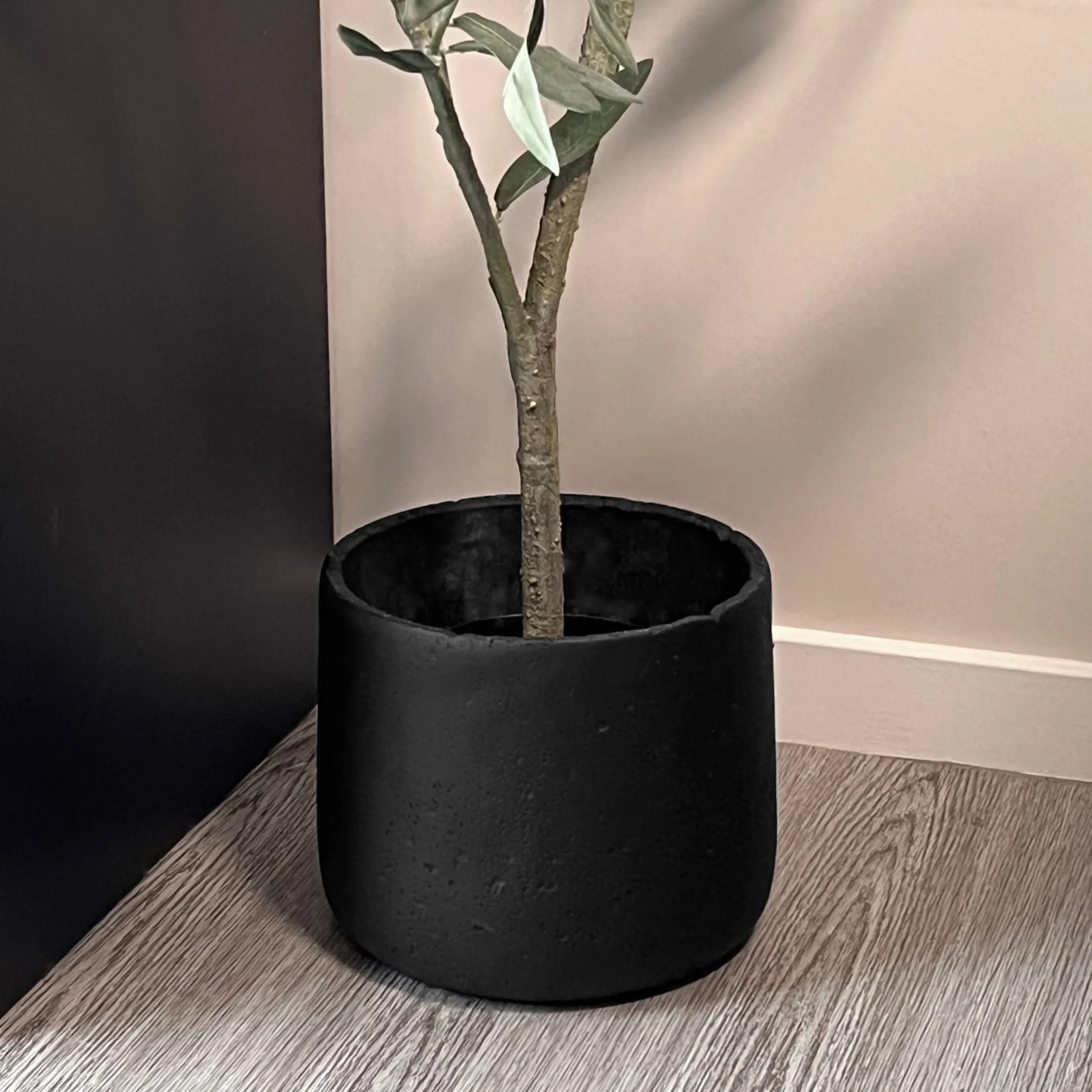 Clearance Cem potte, 17 cm sort Potter Og Vaser