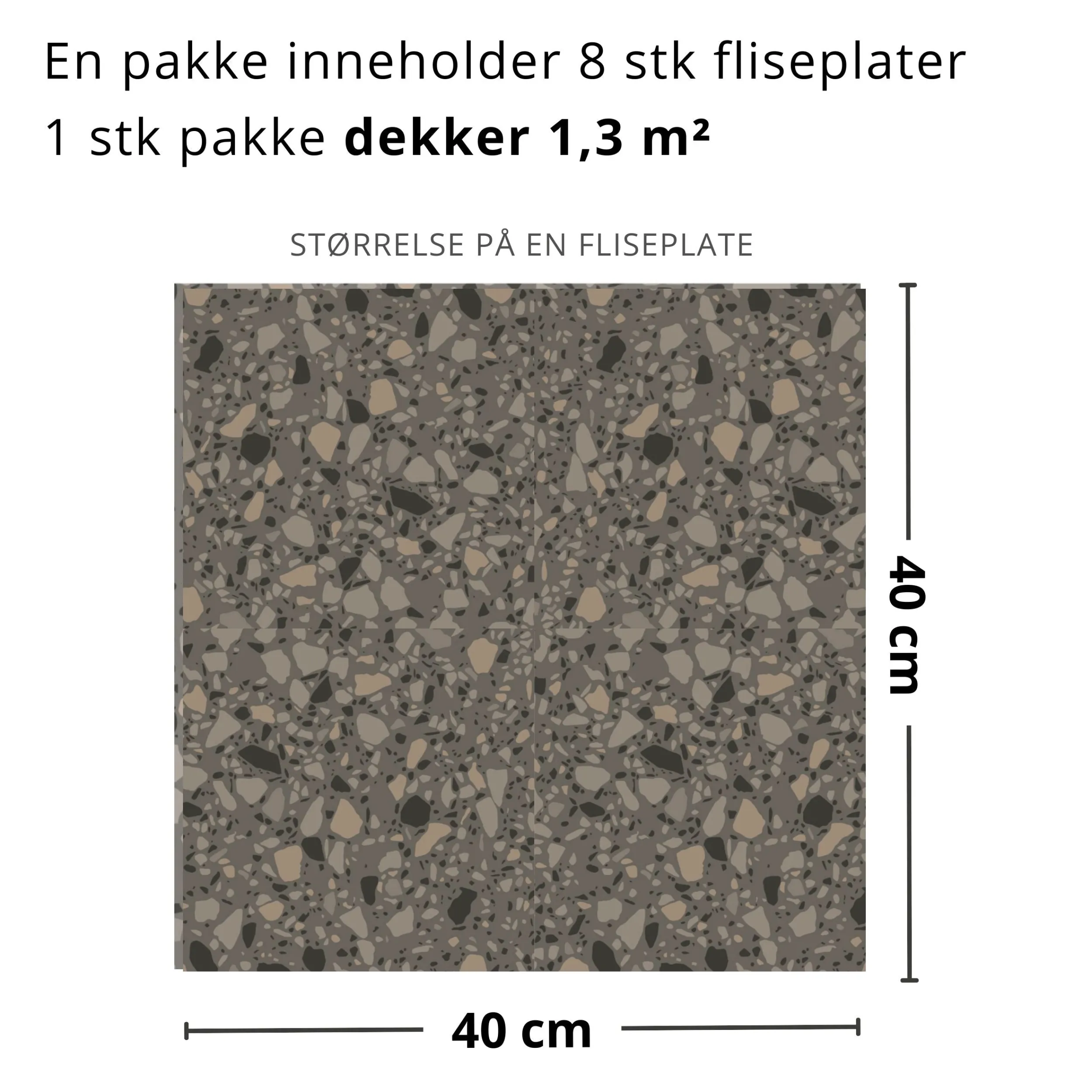 Best Clemont terrazzo selvklebende fliser Veggfliser | Gulvfliser