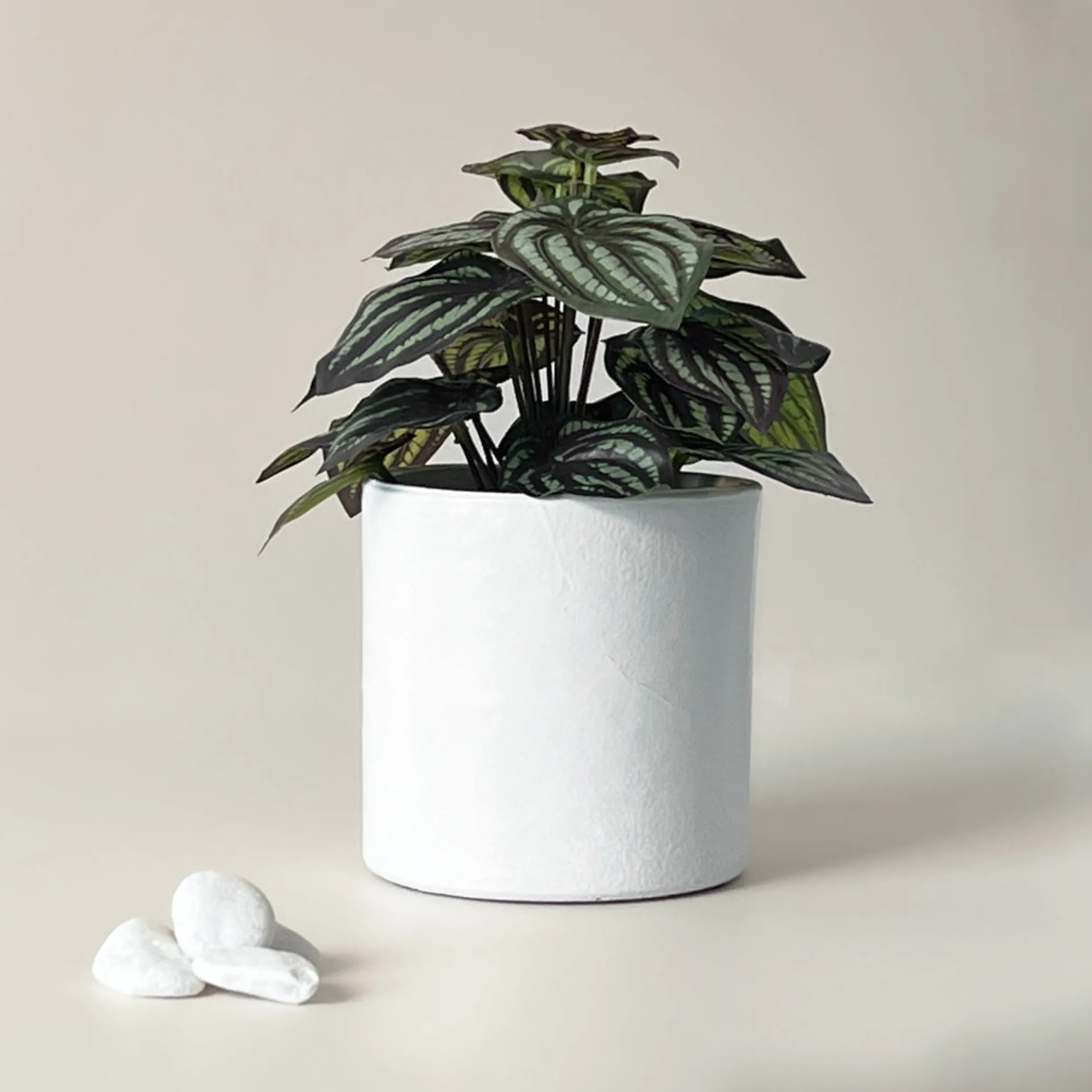 Outlet Cylinder potte 14 cm hvit Potter Og Vaser
