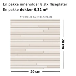 New Drammen selvklebende fliser Veggfliser | Gulvfliser