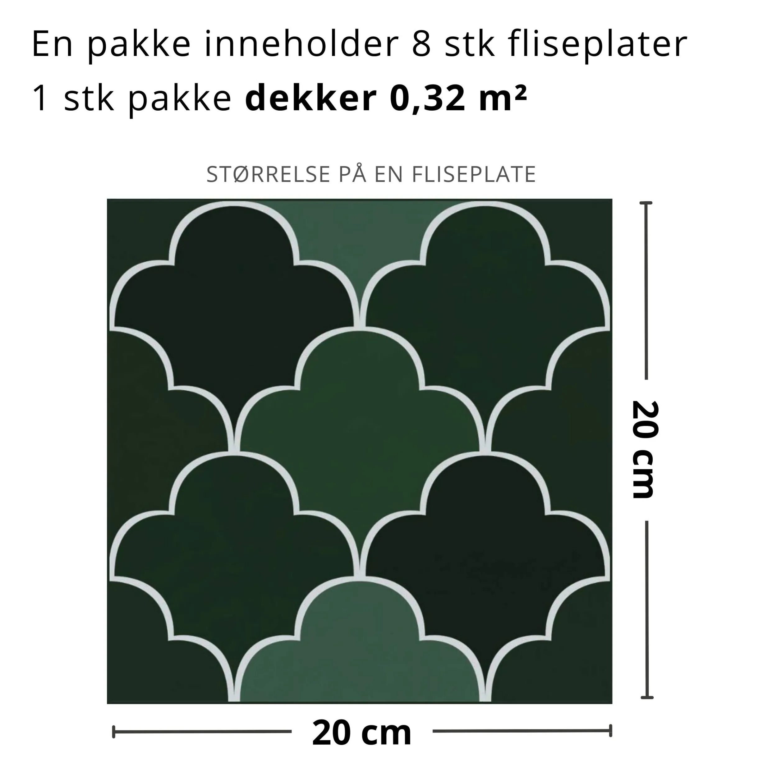 Discount Emerald selvklebende fliser Veggfliser | Gulvfliser