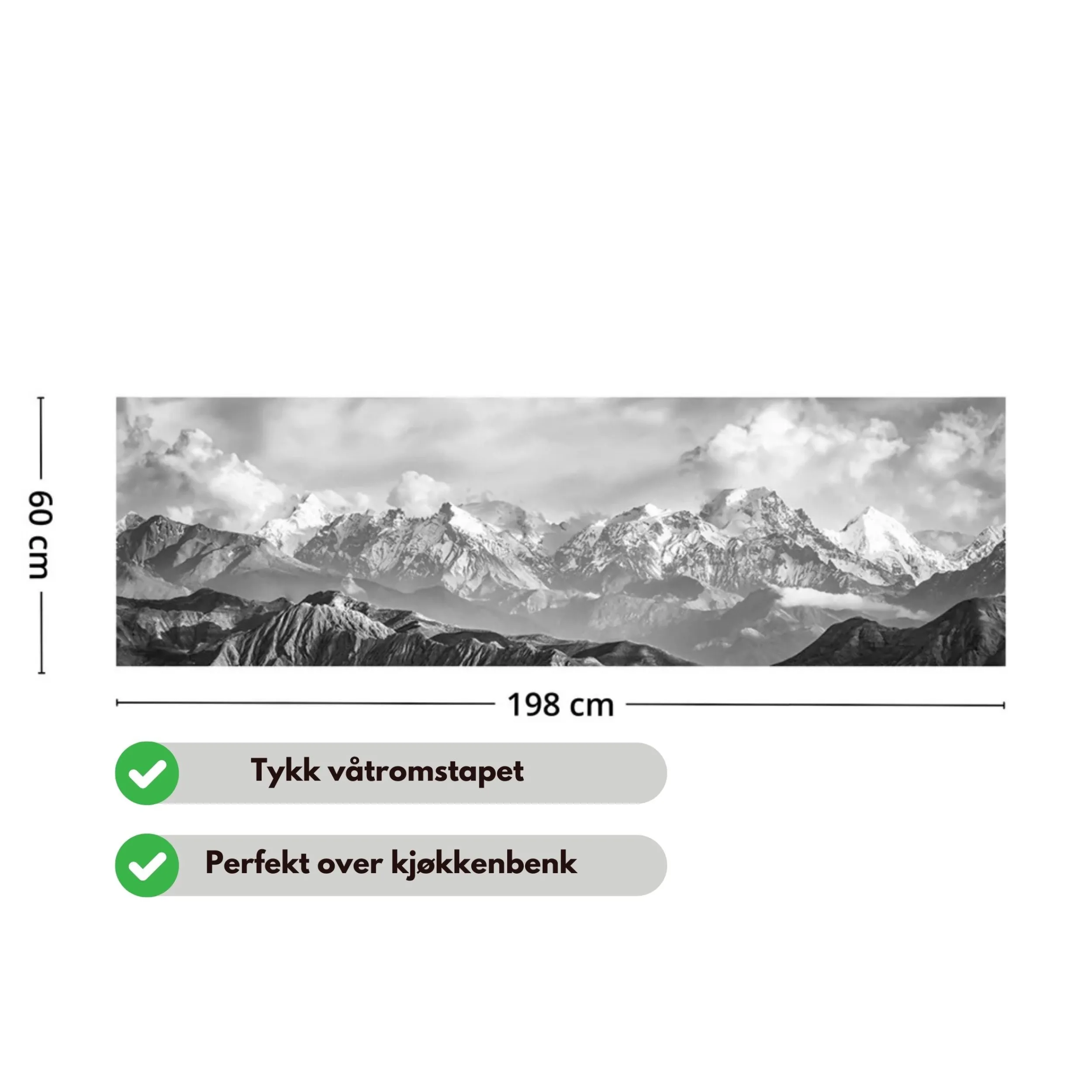 Online Eternal Peaks selvklebende backsplash Veggfliser | Gulvfliser