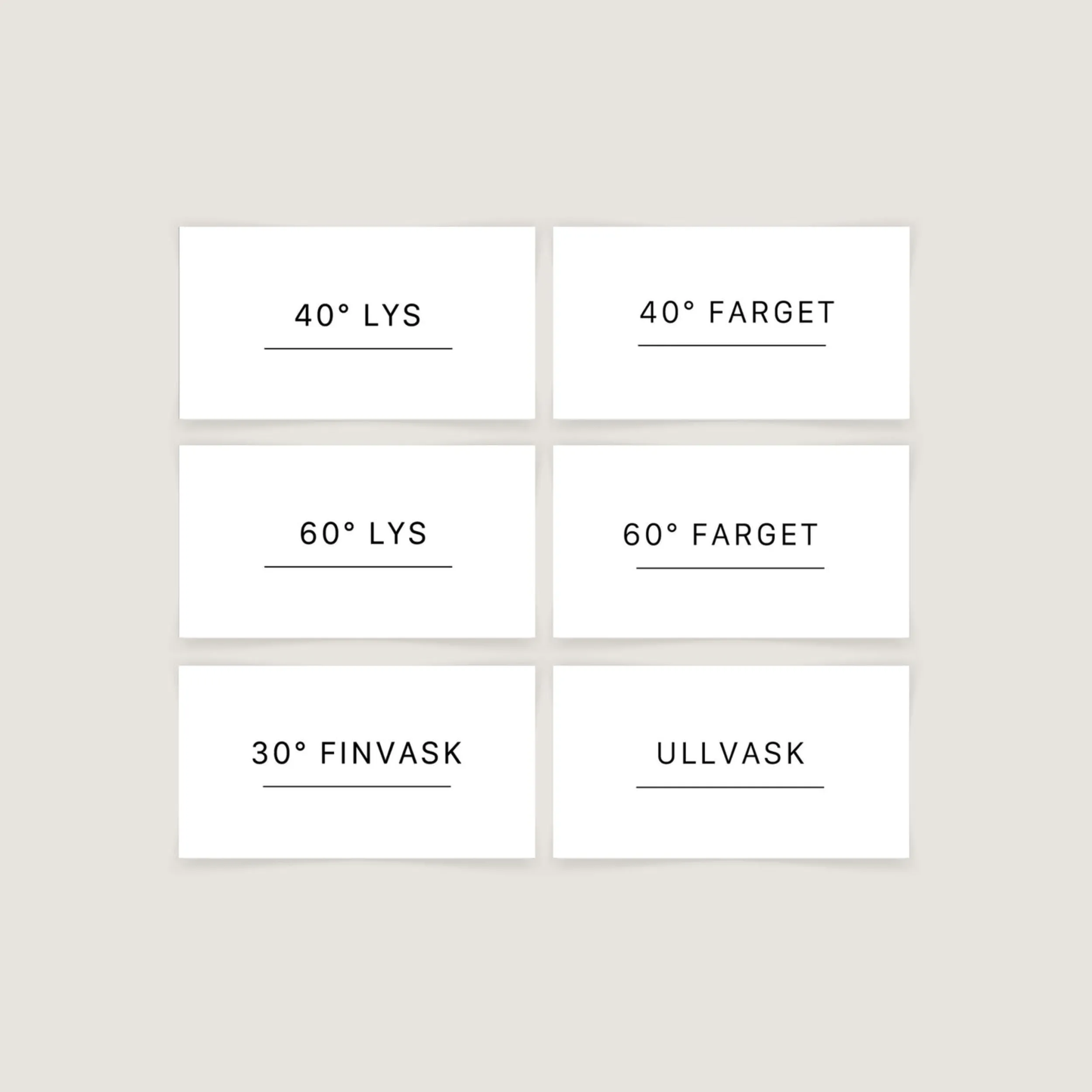 Sale Etiketter klesvask grader, 6 pk Etiketter | Etiketter