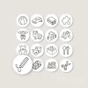 Sale Etiketter leker, rund 16 pk Etiketter | Etiketter