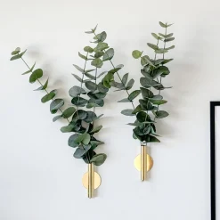 Online Eucalyptus& Manhattan veggvase, gull Potter Og Vaser | Kunstige Planter
