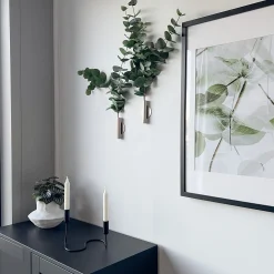 Fashion Eucalyptus& Manhattan veggvase, sølv Potter Og Vaser | Kunstige Planter