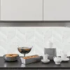 Sale Evelina hvit selvklebende veggfliser Veggfliser