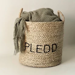 Outlet Flettet kurv, pledd All Organisering | Organisering