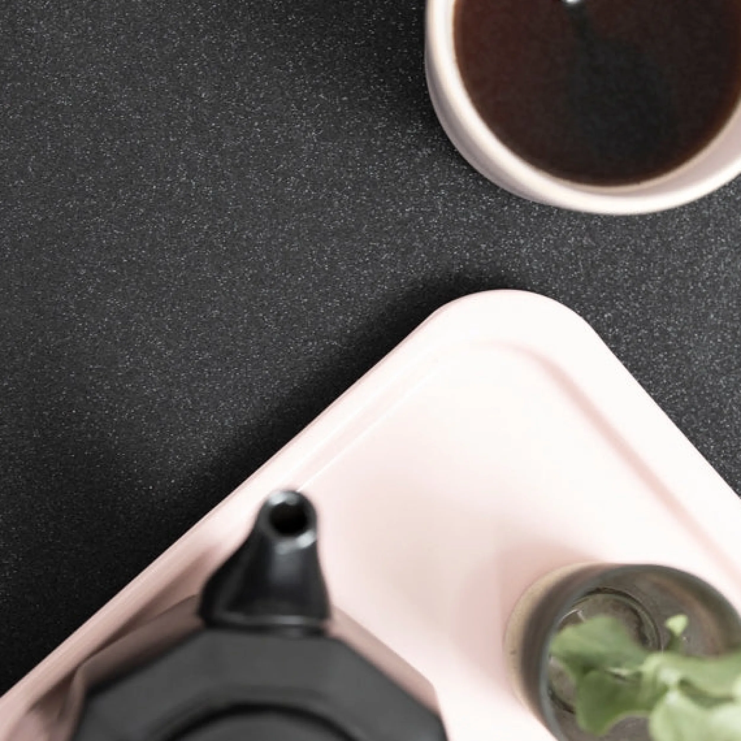 Online Glitter sort kontaktplast Dekor