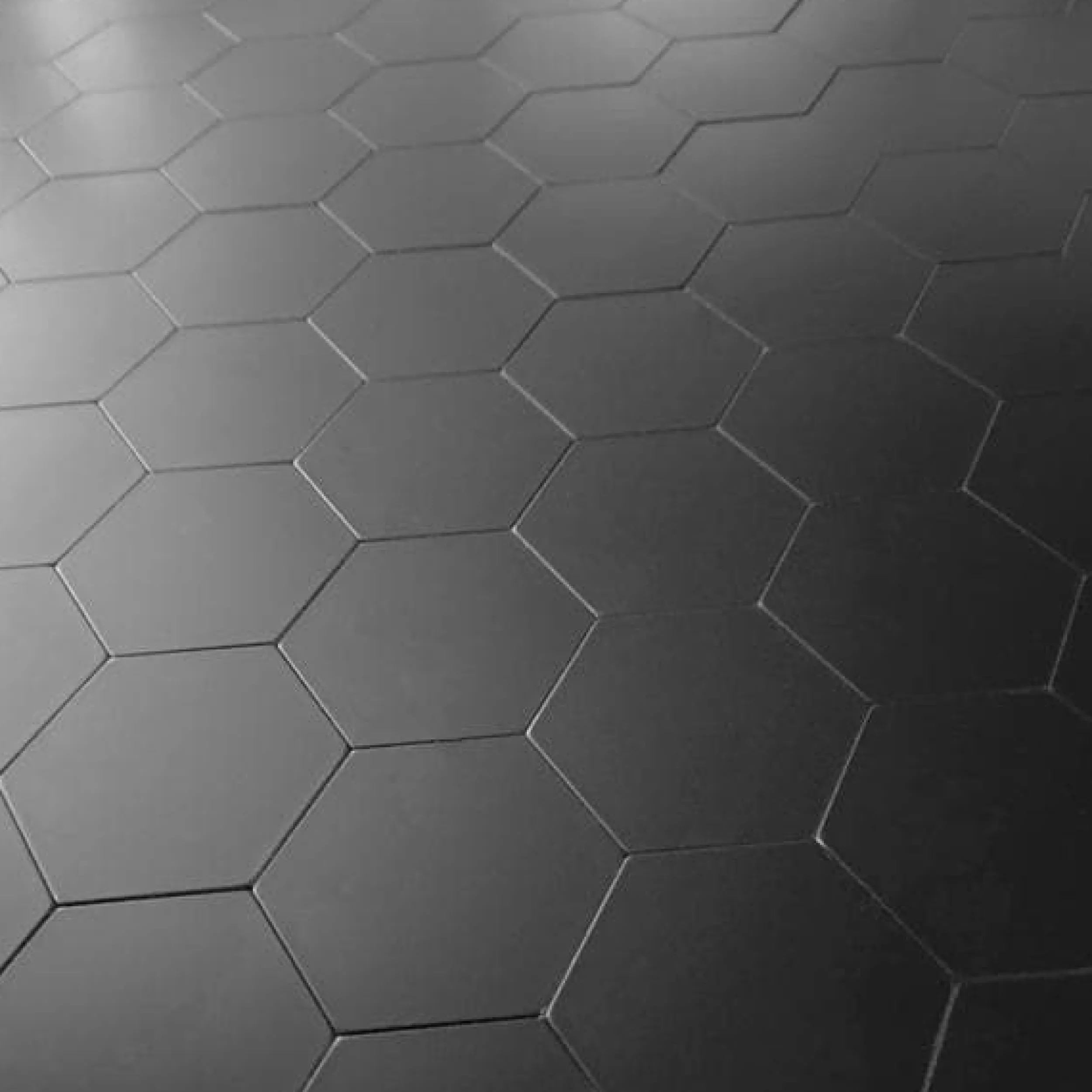 Best Hexagon sort matt selvklebende veggfliser Veggfliser | Til Kjøkkenvegg