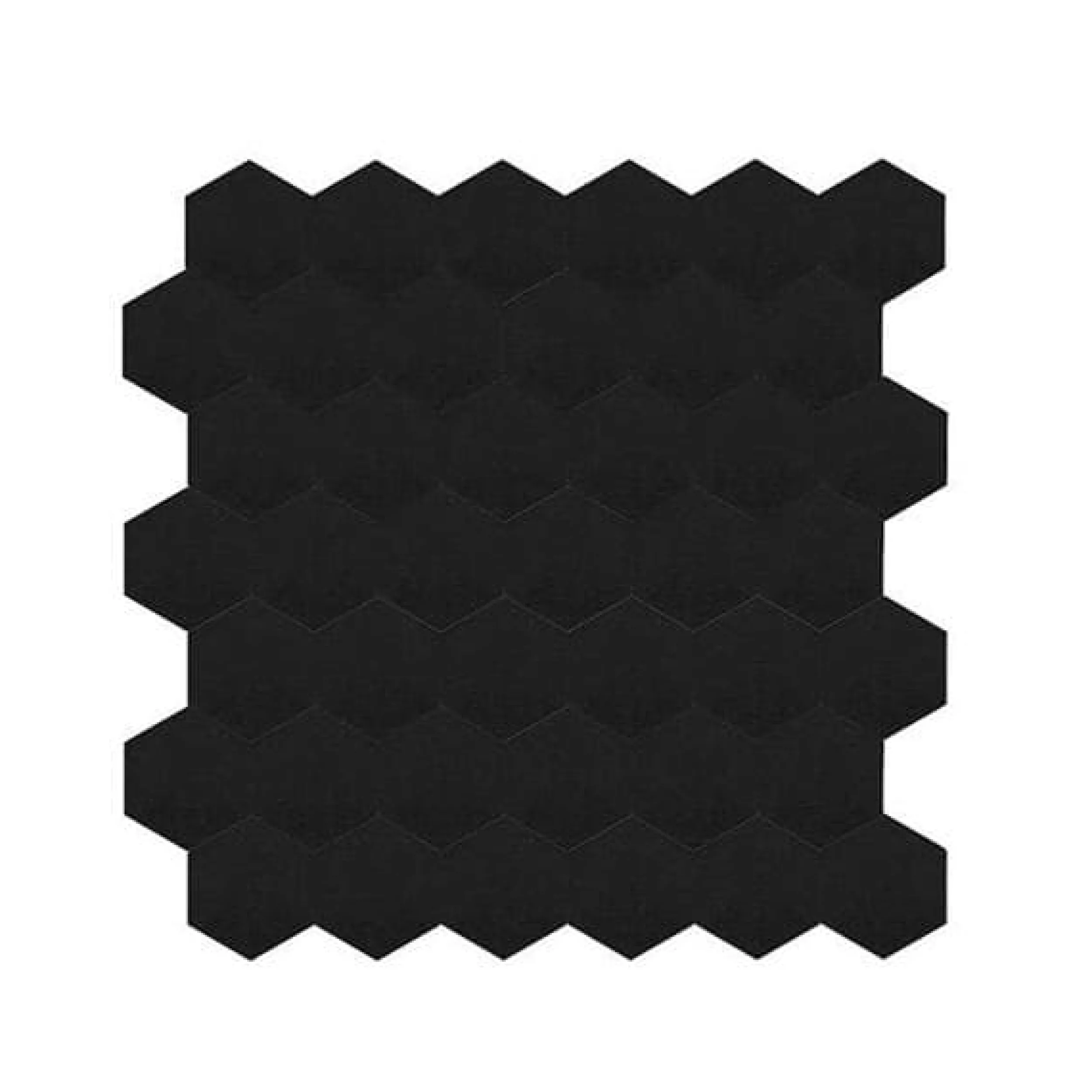Best Hexagon sort matt selvklebende veggfliser Veggfliser | Til Kjøkkenvegg