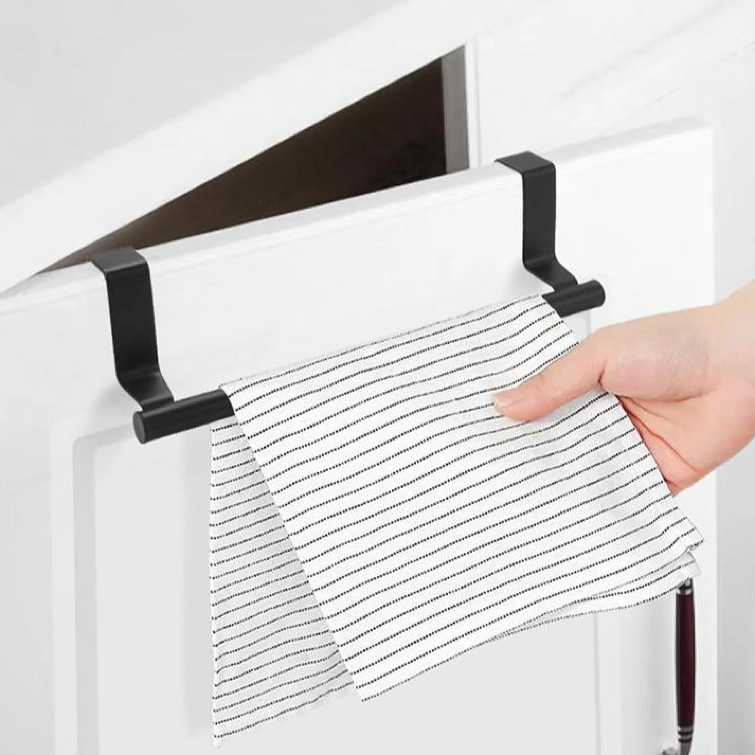 Sale Håndkleholder, sort rustfritt metall Vaskerom | Baderom