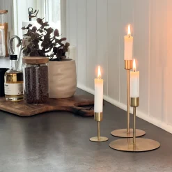 Discount House Doctor Anit lysestake antikk messing Lysestaker Og Lykter