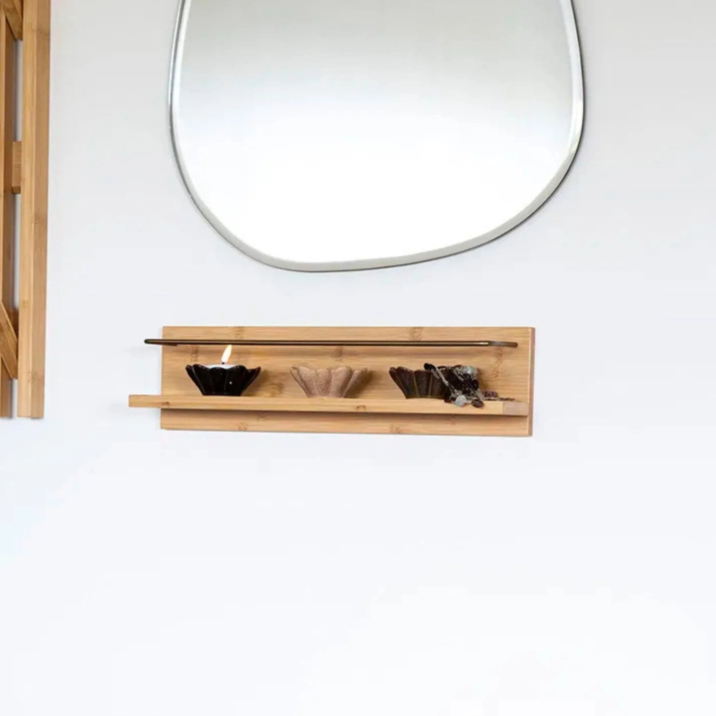 New House Nordic Ember vegghylle natur All Organisering | Organisering