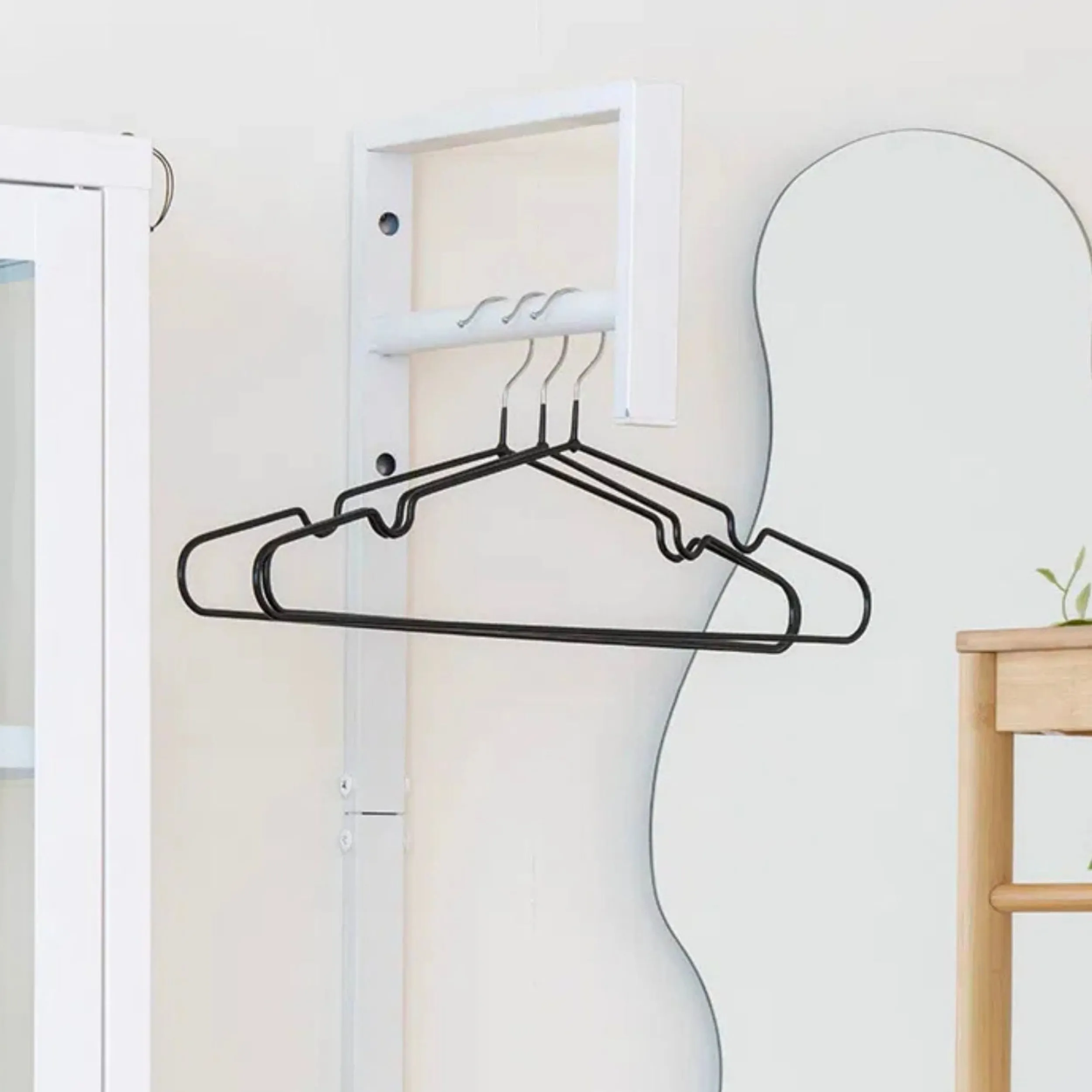 Discount House Nordic Massa kleshenger, sort sett 10 stk Garderobe | All Organisering