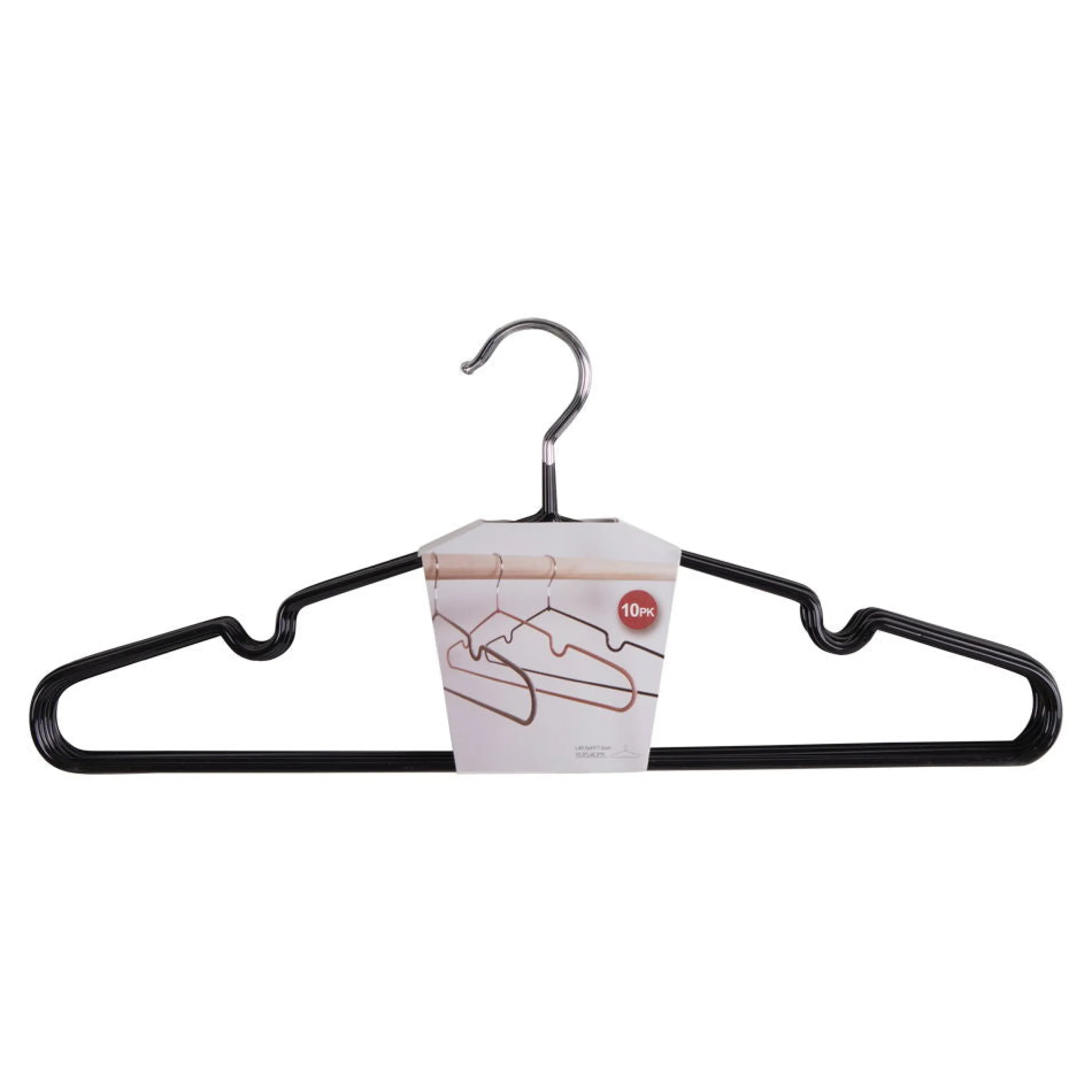 Discount House Nordic Massa kleshenger, sort sett 10 stk Garderobe | All Organisering