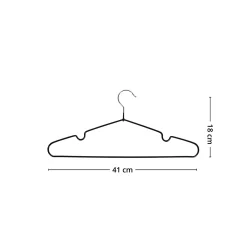 Discount House Nordic Massa kleshenger, sort sett 10 stk Garderobe | All Organisering