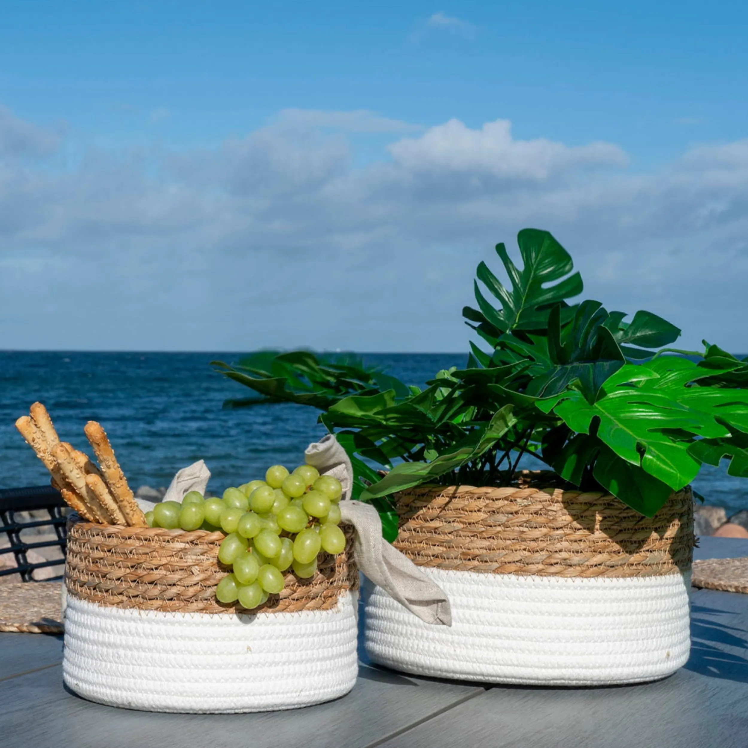 Sale House Nordic Tanta kurv natur sett 2 stk All Organisering | Organisering