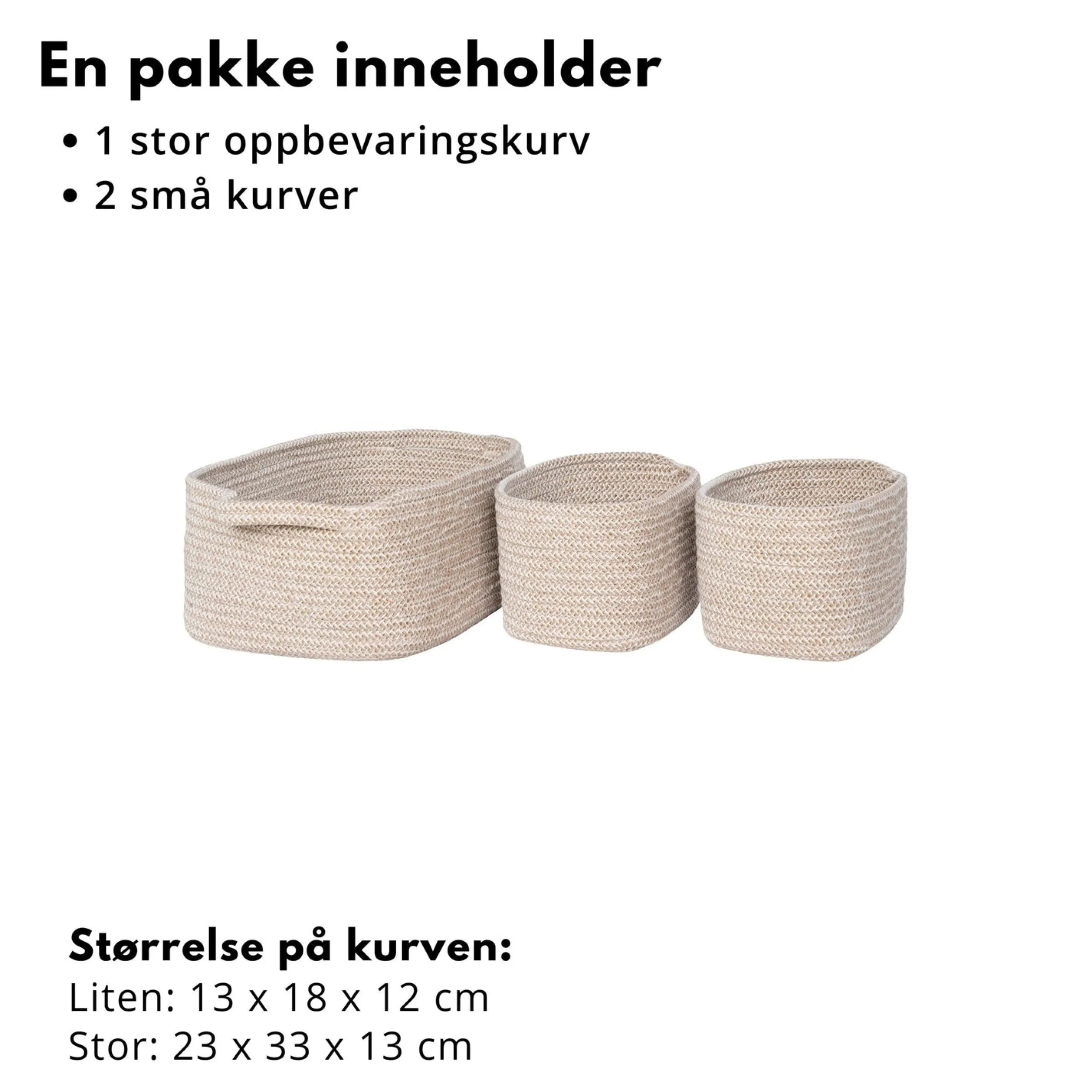 Discount House Nordic Teixo oppbevaringskurv Garderobe | Baderom