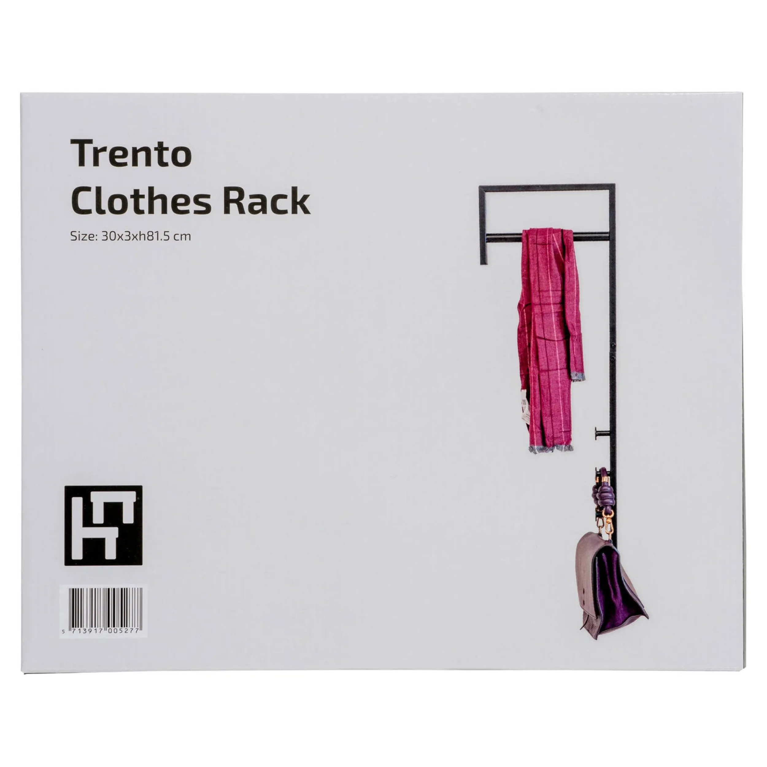Fashion House Nordic Trento klesstativ sort Gang | All Organisering