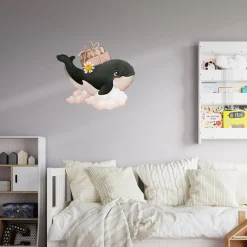 Discount Hval på sky klistremerke Barnestickers