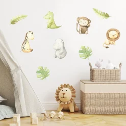 Fashion Jungeldyr klistremerker Barnestickers