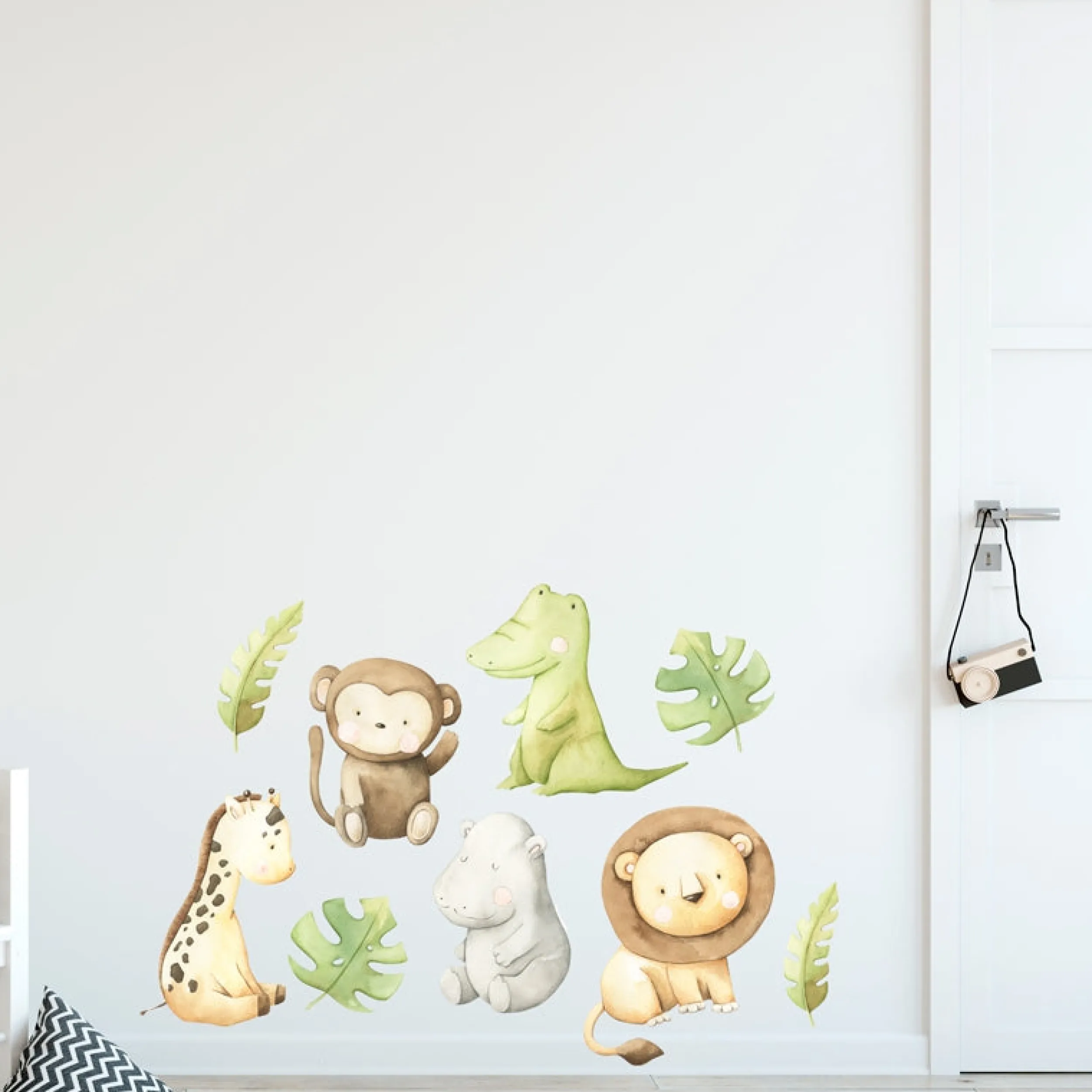 Fashion Jungeldyr klistremerker Barnestickers