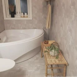 Clearance Kalk beige selvklebende fliser Veggfliser | Gulvfliser
