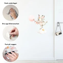 Discount Kanin på sky klistremerke Barnestickers