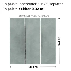New Katja betong selvklebende fliser Veggfliser | Gulvfliser