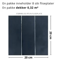Fashion Katja midnattsblå selvklebende fliser Veggfliser | Gulvfliser