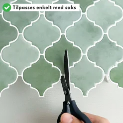 Clearance Lanterne grønn selvklebende veggfliser Veggfliser