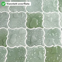 Clearance Lanterne grønn selvklebende veggfliser Veggfliser