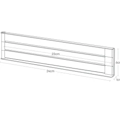 Best Magnetisk håndkleholder sort Vaskerom | Baderom