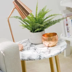 Fashion Marmor hvit/sort kontaktplast Marmor | Bord