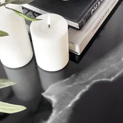 Clearance Marmor klassisk sort kontaktplast Marmor | Bord