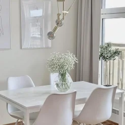 New Marmor romeo hvit matt kontaktplast Marmor | Bord